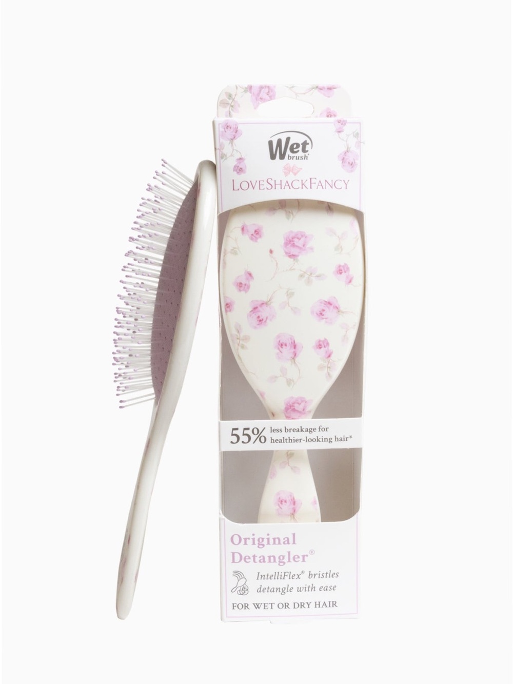 NWT Wet Brush x LoveShackFancy Original Detangler - Ribbon Rosa